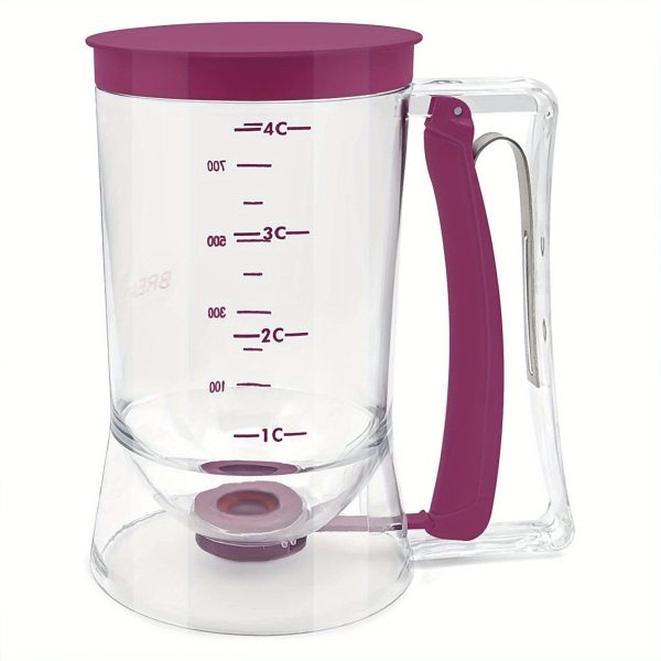 1pc Pancake Cupcake Batter Dispenser, Collapsible Batter Separator Cupcakes Pancakes Cookie Cake Waffles Perfect Baking