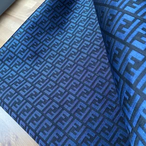 Navy Blue Fendi Fabric