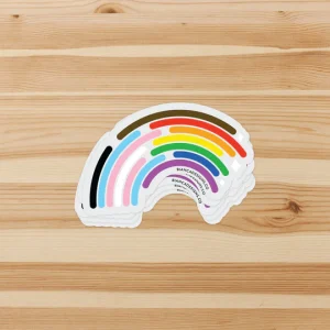 Inclusive Rainbow Sticker (Silver)